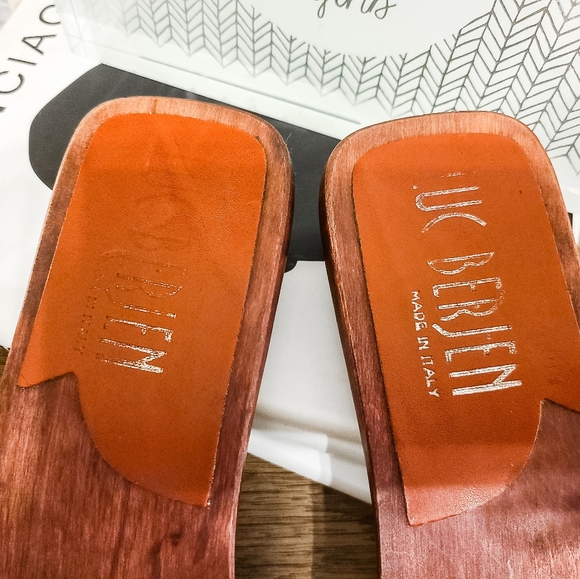 Luc Berjen Bikini bow square toe block sandals - Picture 3 of 6